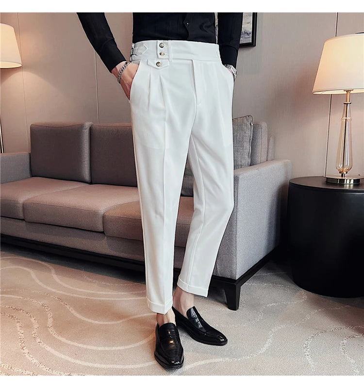 Slim Fit British Style Dress Pants