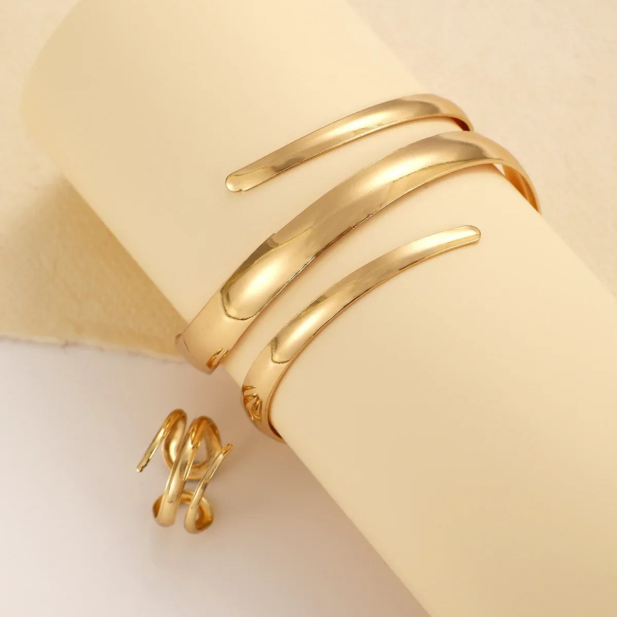 Stainless Steel Bracelet Set with Water Drop