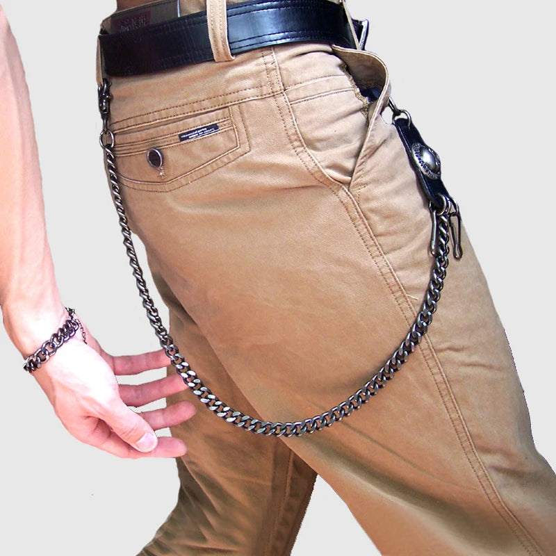 Motorcycle Chain Keychain Jeans Biker