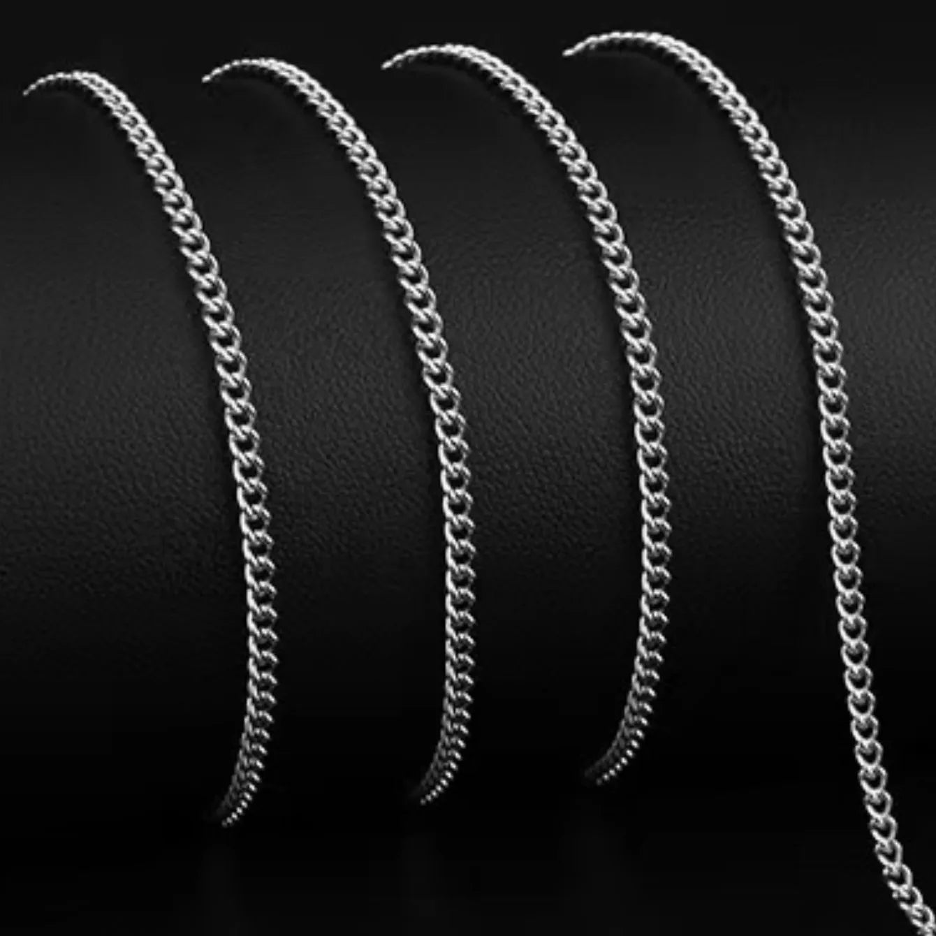 3mm Cuban Chain – Stainless Steel