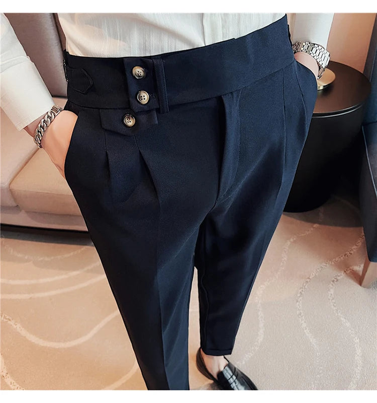 Slim Fit British Style Dress Pants