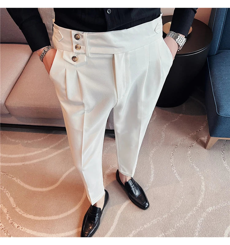 Slim Fit British Style Dress Pants