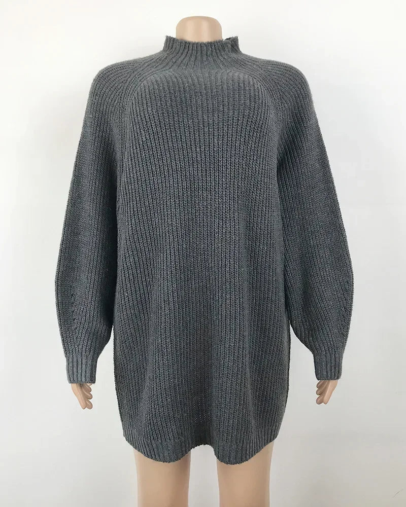 Vintage Long Sleeve Sweater Dress