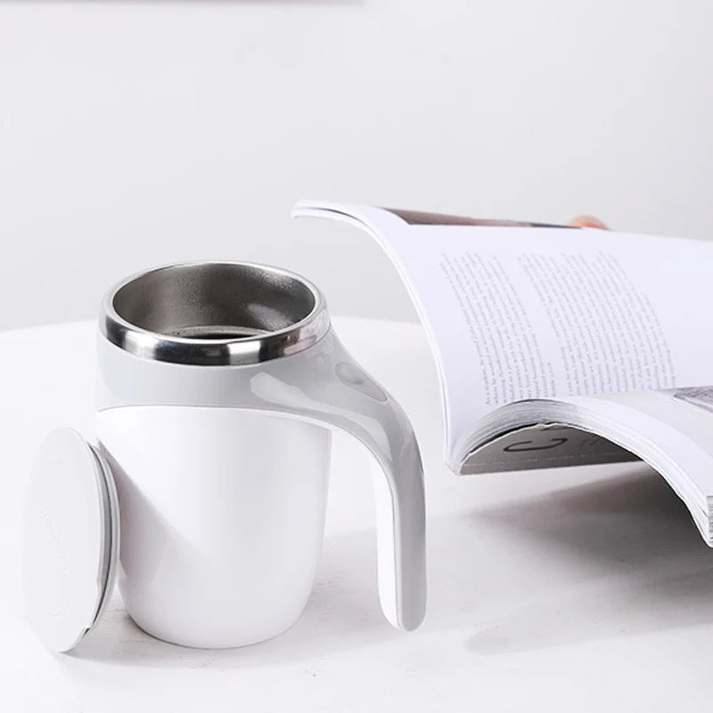 Stainless Steel Refillable Self-Stirring Mug