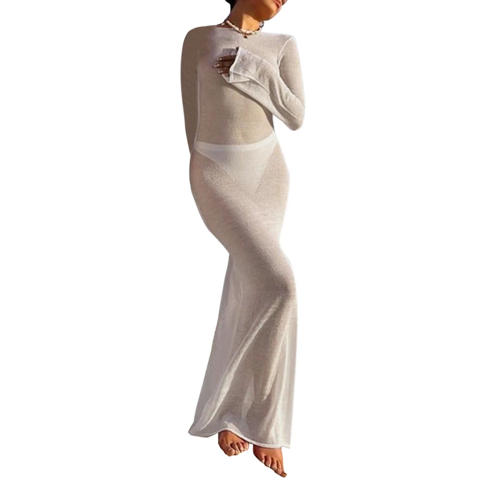 Fashion Women Wrapped Dress Long