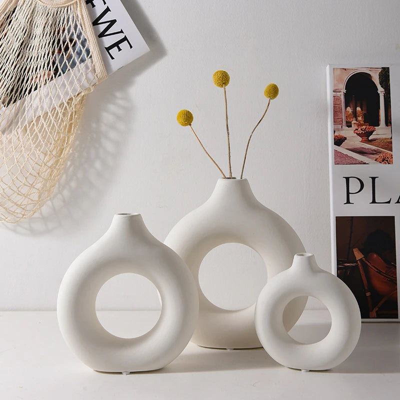 Decorative Plastic Vase for Living Room
