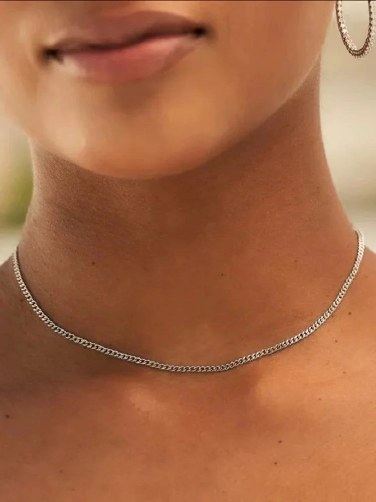 3mm Cuban Chain – Stainless Steel