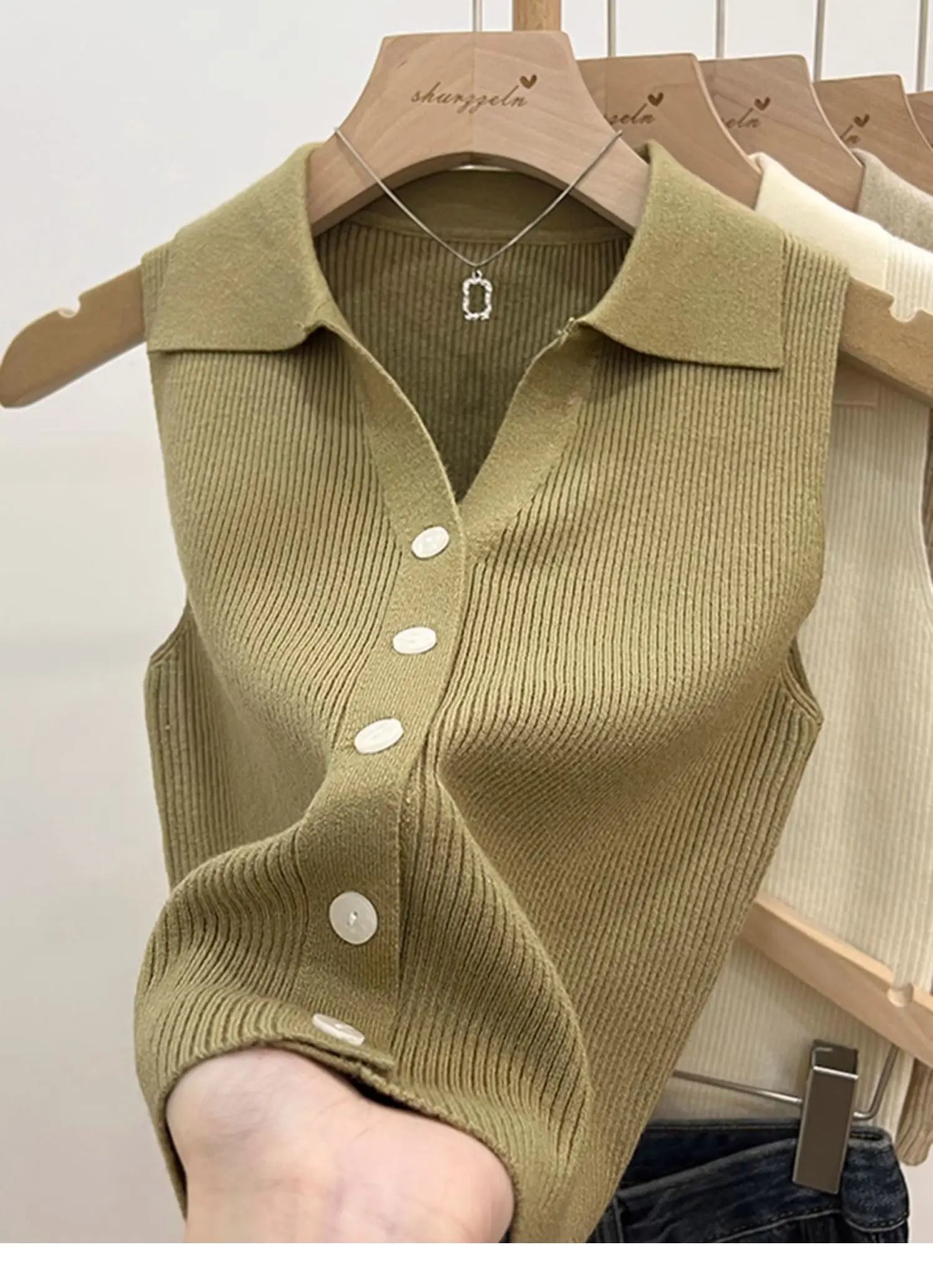 Slim Korean Knitted Cardigan