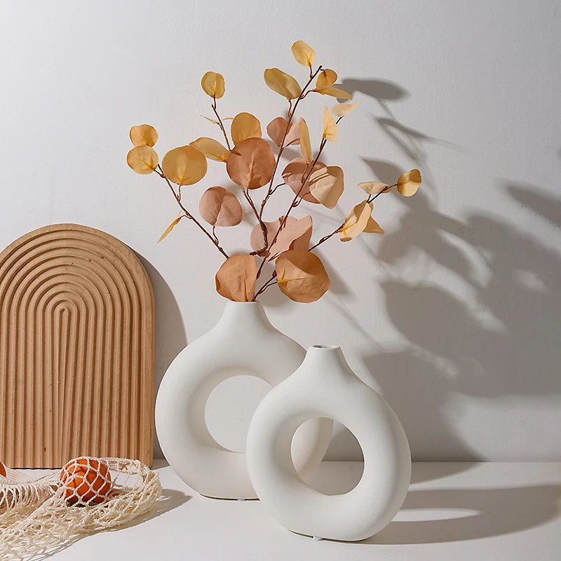 Decorative Plastic Vase for Living Room